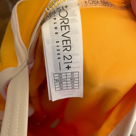 Yellow forever21 one piece swimsuit - Picture 3 of 4